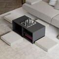 Set masute de cafea, Hanah Home, Gord, PAL, Antracit