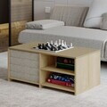 Set masute de cafea, Hanah Home, Gord, PAL, Stejar cald / Stejar safir