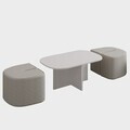 Set masute de cafea, Hanah Home, Twin, PAL, Alb