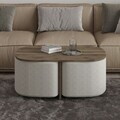 Set masute de cafea, Hanah Home, Twin, PAL, Nuc antic