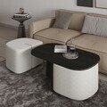 Set masute de cafea, Hanah Home, Twin, PAL, Negru