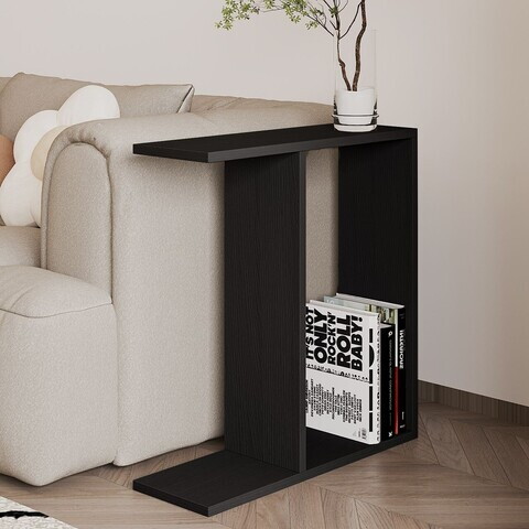 Masuta, Hanah Home, Lotus, 60x60x60 cm, PAL, Negru