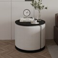 Set masute 2 piese, Hanah Home, Vexana, PAL, Negru