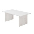 Masuta de cafea, Hanah Home, Ravello, 90x40x50 cm, PAL, Alb / Marmura