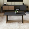 Masuta de cafea, Hanah Home, Ravello, 90x40x50 cm, PAL, Stejar cald / Antracit