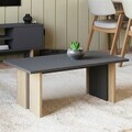 Masuta de cafea, Hanah Home, Ravello, 90x40x50 cm, PAL, Stejar cald / Antracit