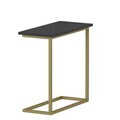 Masuta, Hanah Home, Narin, 64x62x30 cm, PAL, Antracit / Aur