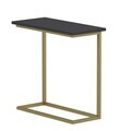 Masuta, Hanah Home, Narin, 64x62x30 cm, PAL, Antracit / Aur