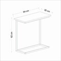Masuta, Hanah Home, Narin, 64x62x30 cm, PAL, Antracit / Negru