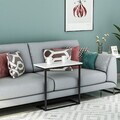 Masuta, Hanah Home, Narin, 64x62x30 cm, PAL, Alb/Negru