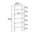 Corp biblioteca, Hanah Home, Hero, 61x180x25 cm, PAL, Antracit/Alb