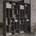 Corp biblioteca, Hanah Home, Nicola, 90x180x30 cm, PAL, Antracit