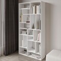 Corp biblioteca, Hanah Home, Nicola, 90x180x30 cm, PAL, Alb