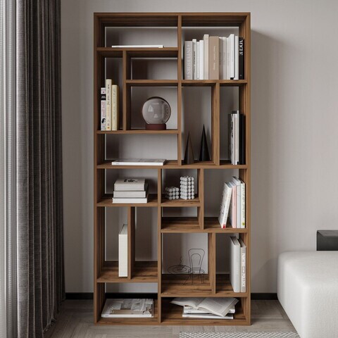 Corp biblioteca, Hanah Home, Nicola, 90x180x30 cm, PAL, Nuc antic