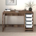 Birou, Hanah Home, Hero, 120x73x45 cm, PAL, Alb / Nuc Antic
