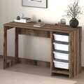 Birou, Hanah Home, Hero, 120x73x45 cm, PAL, Alb / Nuc Antic