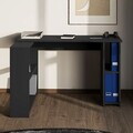 Birou, Hanah Home, Razy, 120x75x90 cm, PAL, Antracit