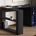 Birou, Hanah Home, Razy, 120x75x90 cm, PAL, Antracit