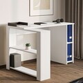 Birou, Hanah Home, Razy, 120x75x90 cm, PAL, Alb