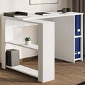 Birou, Hanah Home, Razy, 120x75x90 cm, PAL, Alb