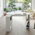 Birou, Hanah Home, Razy, 120x75x90 cm, PAL, Alb