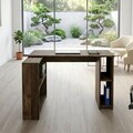 Birou, Hanah Home, Razy, 120x75x90 cm, PAL, Maro