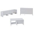 Set mobilier living, Hanah Home, Laris, PAL, Alb
