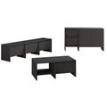 Set mobilier living, Hanah Home, Laris, PAL, Antracit