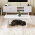 Set mobilier living, Hanah Home, Ravello, PAL, Marmură albă / albă