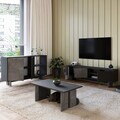 Set mobilier living, Hanah Home, Ravello, PAL, Marmură Gordion / Antracit