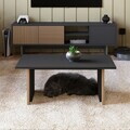 Set mobilier living, Hanah Home, Ravello, PAL, Stejar cald / Antracit