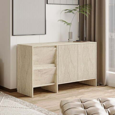 Consola, Hanah Home, Laris 130, 130x81.8x44 cm, PAL, Travertin
