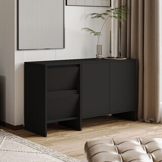 130x81.8x44 cm, Negru