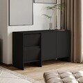 Consola, Hanah Home, Laris 130, 130x81.8x44 cm, PAL, Negru