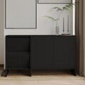 Consola, Hanah Home, Laris 130, 130x81.8x44 cm, PAL, Negru