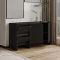 Consola, Hanah Home, Laris 130, 130x81.8x44 cm, PAL, Negru