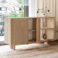 Consola, Hanah Home, Ravello, 140x80x35 cm, PAL, Stejar cald / Stejar safir