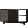 Consola, Hanah Home, Ravello, 140x80x35 cm, PAL, Marmură / Antracit
