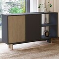 Consola, Hanah Home, Ravello, 140x80x35 cm, PAL, Stejar cald / Antracit