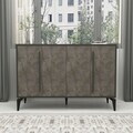 Consola, Hanah Home, Majoır, 140x95x35.3 cm, PAL, Marmură Gordion / Antracit