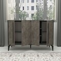 Consola, Hanah Home, Majoır, 140x95x35.3 cm, PAL, Marmură Gordion / Antracit