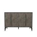 Consola, Hanah Home, Majoır, 140x95x35.3 cm, PAL, Marmură Gordion / Antracit