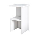 Noptiera, Hanah Home, Roisin, 29.6x50x29.6 cm, PAL, Alb