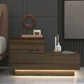 Noptiera, Hanah Home, Kayra, 70x35x38.3 cm, PAL, Nuc antic