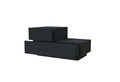 Noptiera, Hanah Home, Kayra, 70x35x38.3 cm, PAL, Antracit