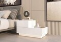 Noptiera, Hanah Home, Kayra, 70x35x38.3 cm, PAL, Alb
