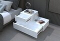 Noptiera, Hanah Home, Kayra, 70x35x38.3 cm, PAL, Alb