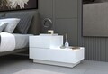 Noptiera, Hanah Home, Kayra, 70x35x38.3 cm, PAL, Alb