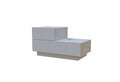 Noptiera, Hanah Home, Kayra, 70x35x38.3 cm, PAL, Alb
