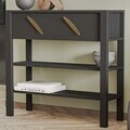 Dulap, Hanah Home, Henric, 90x85x30 cm, PAL, Antracit
